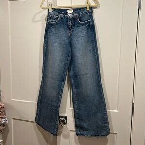 L’Agence Alicent High Rise Wide Leg Cropped Jean Size 23 NWT